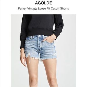 AGOLDE Parker Vintage Cutoff Shorts